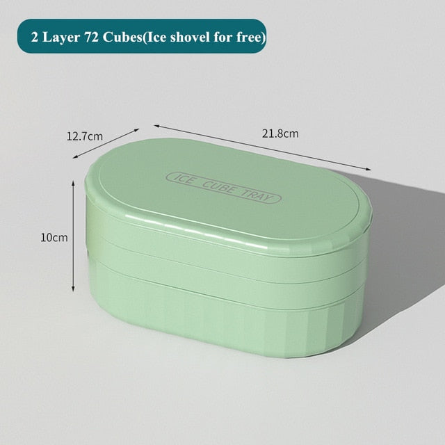 Ice cube Tray with Lid and Bin